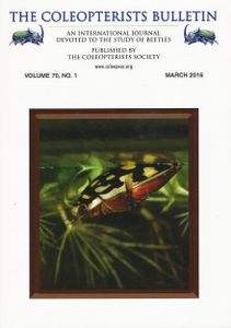 The Coleopterists Bulletin, Volume 70, No. 1