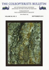 The Coleopterists Bulletin, Volume 69, No. 3