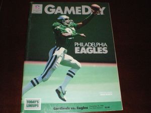 GameDay Phoenix Cardinals Vs. Philadelphia Eagles December 10 1988 Magazine (Program)