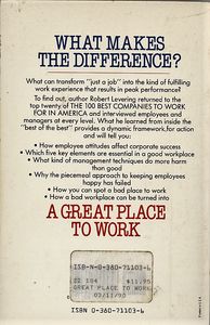 A Great Place To Work