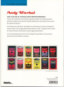 Le Livre D'Activités Warhol  Avec Plus De 60 Autocollants Repositionnables