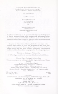 Victorian Women Poets: An Anthology