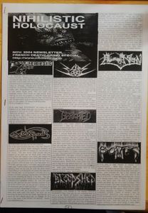 NIHILISTIC HOLOCAUST - Nov. 2004 Newsletter
