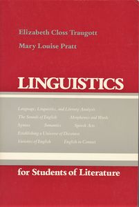 Linguistics for Students of Literature
