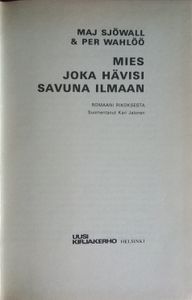 Mies joka hävisi savuna ilmaan