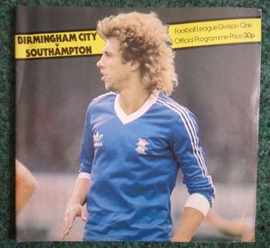 Birmingham City v Southampton. Football League Division One Official Programme