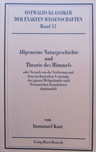 Allgemeine Naturgeschichte und Theorie des Himmels