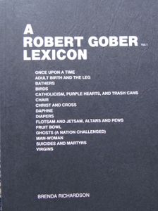 A Robert Gober Lexicon