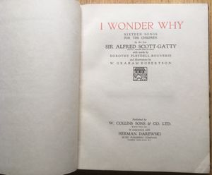 I Wonder Why - Sixteen songs for the children