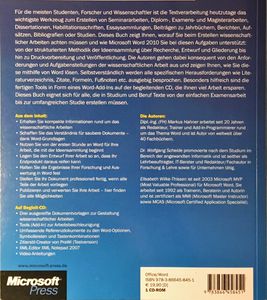 Wissenschaftliche[s] Arbeiten mit Word 2010