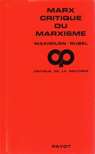 Marx critique du Marxisme