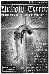 UNHOLY TERROR #1