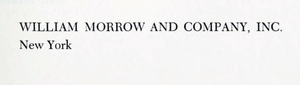 William Morrow and Company, Inc.