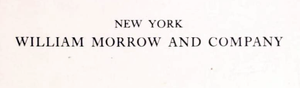 William Morrow and Company