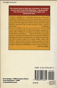 Small Is Beautiful: Economics As If People Mattered