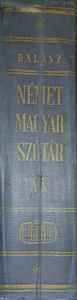 Német-Magyar szótár I. (A-K)