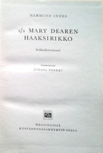 s/s Mary Dearen haaksirikko