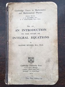 An Introduction To The Study Of Integral Equations