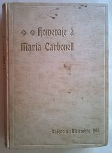 Homenaje Á Marìa Carbonell 