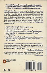 Getting to Yes: Negotiating Agreement Without Giving In