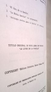 El Libro De La Familia