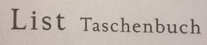List Taschenbuch Verlag