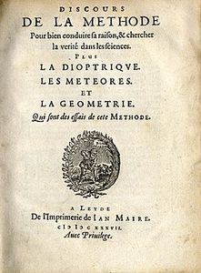 Discours de la Méthode Pour bien conduire sa raison, et chercher la vérité dans les sciences