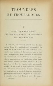 Trouvères et troubadours