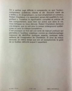 Robert Charlebois déchiffré