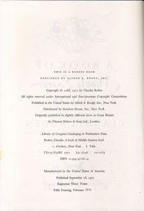 A Book of Middle Eastern Food