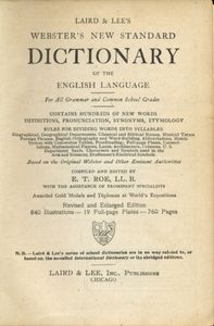 Laird & Lee's Webster's New Standard Dictionary
