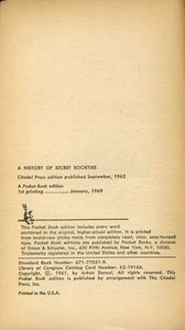 A History of Secret Societies