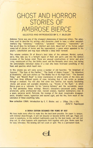 Ghost and Horror Stories of Ambrose Bierce