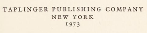 Taplinger Publishing Company