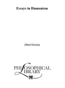 Essays in Humanism