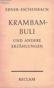 Krambambuli und andere Erzählungen