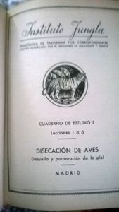 Enseñanza De Taxidermia Por Correpondencia