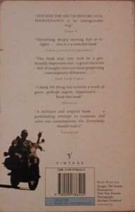 Zen and the Art of Motorcycle Maintenance