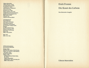 Die Kunst des Liebens