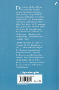 Griechische Geschichte: Von Den Anfängen Bis Zum Hellenismus 