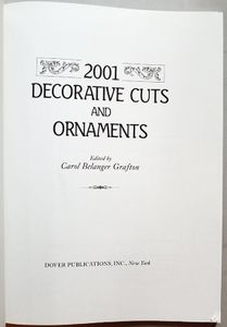 2001 Decorative Cuts and Ornaments