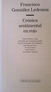 Cronica Sentimental En Rojo