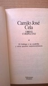 El Gallego Y Su Cuadrilla Y Otros Apuntes Carpetovetónicos