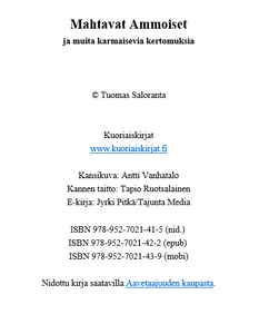 Mahtavat Ammoiset ja muita karmaisevia kertomuksia