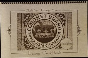 Chula Vista Heritage Museum Lemon Cookbook