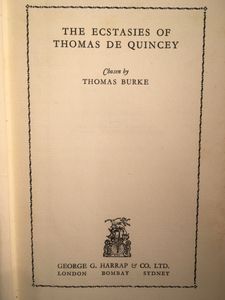The Ecstasies of Thomas de Quincey