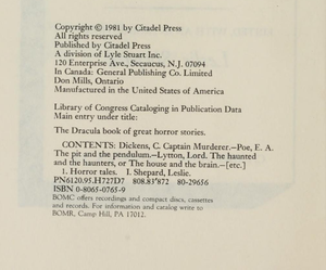 The Dracula Book of Great Horror Stories