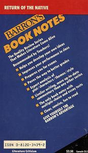 Barron's Book Notes: Thomas Hardy's "Return of the Native"
