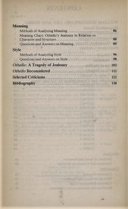 Notes for Shakespeare's "Othello"