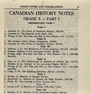 Canadian History - Notes